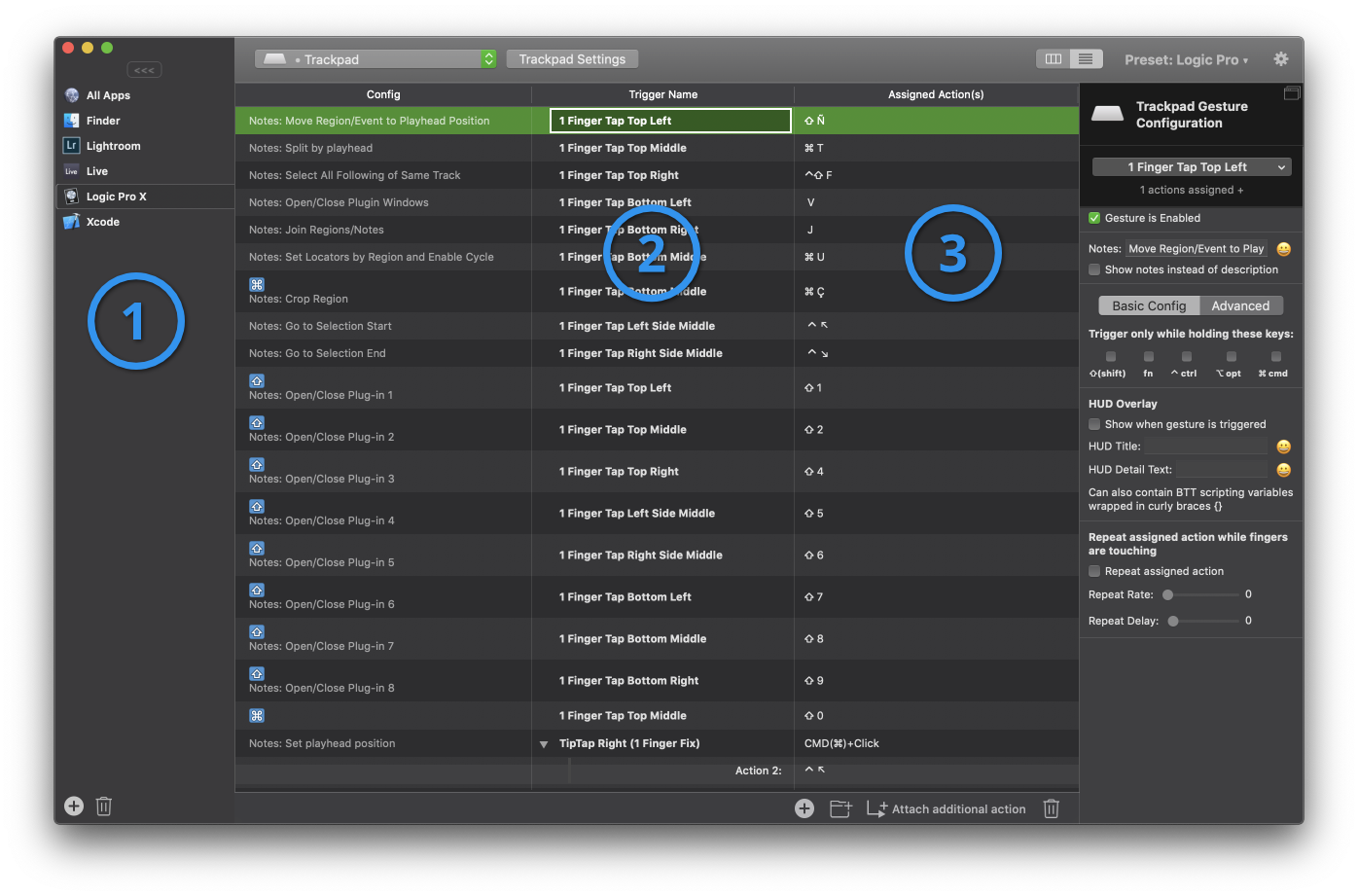 bettertouchtool custom keyboard shortcuts